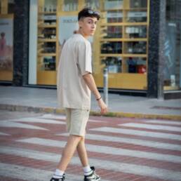 ENSEMBLE ESSENTIALS BEIGE OVERSIZED HOMME